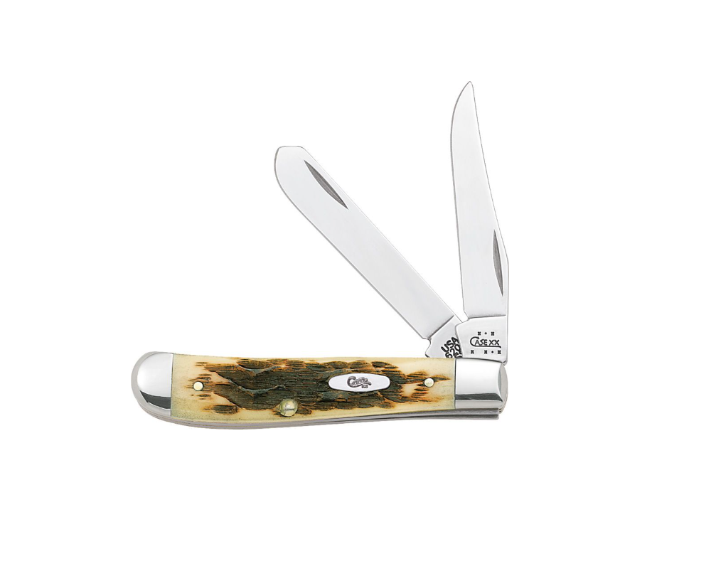 Peach Seed Jig Amber Bone Mini Trapper
